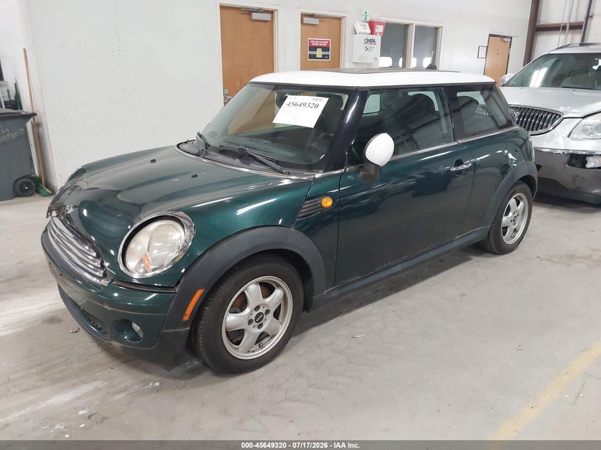 2010 Mini Cooper VIN WMWMF3C52ATZ66551 IAAI salvage auction — NORMAL WEAR, Clear (Illinois), sold $25 on 2026-07-27 (photo 2)