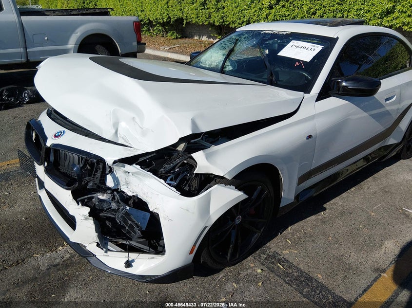 2022 BMW 2er VIN 3MW53CM05N8C72420 IAAI salvage auction — FRONT END, Salvage (California), sold $15,000 on 2026-08-29 (photo 6)