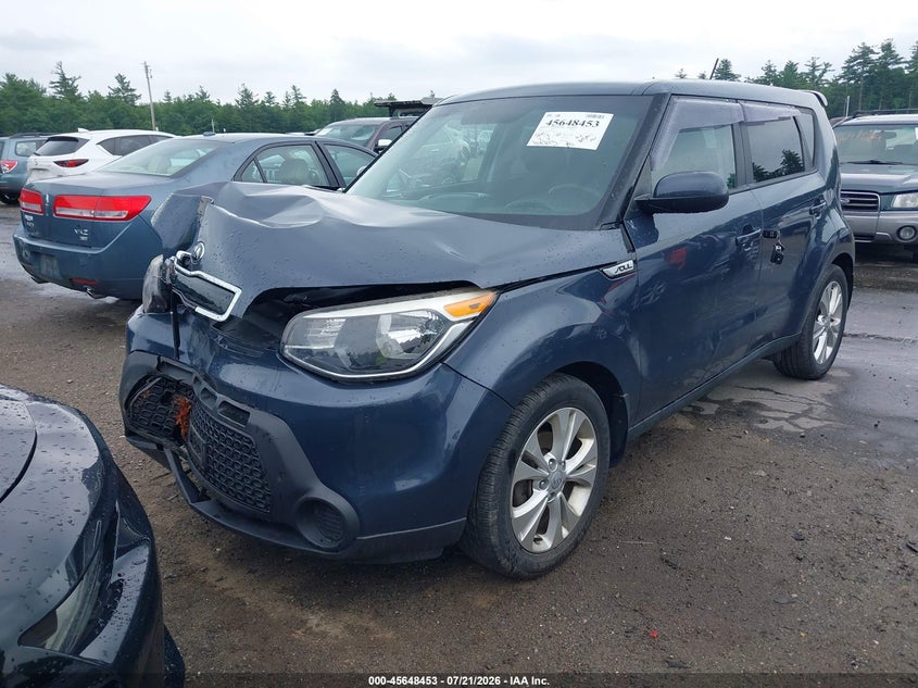 2015 Kia Soul VIN KNDJP3A5XF7145249 IAAI salvage auction — FRONT END, Clear (Massachusetts), sold $700 on 2026-07-31 (photo 2)