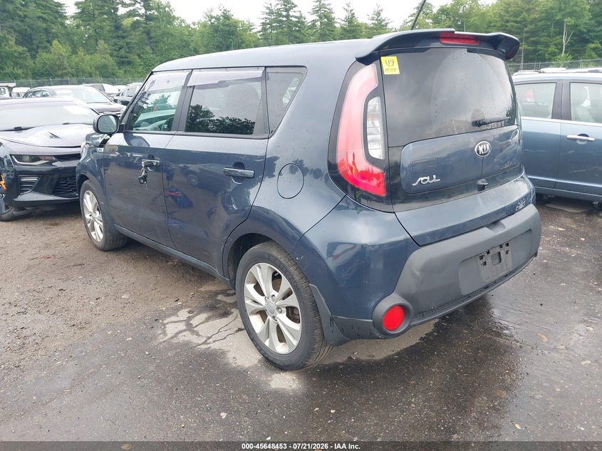 2015 Kia Soul VIN KNDJP3A5XF7145249 IAAI salvage auction — FRONT END, Clear (Massachusetts), sold $700 on 2026-07-31 (photo 3)