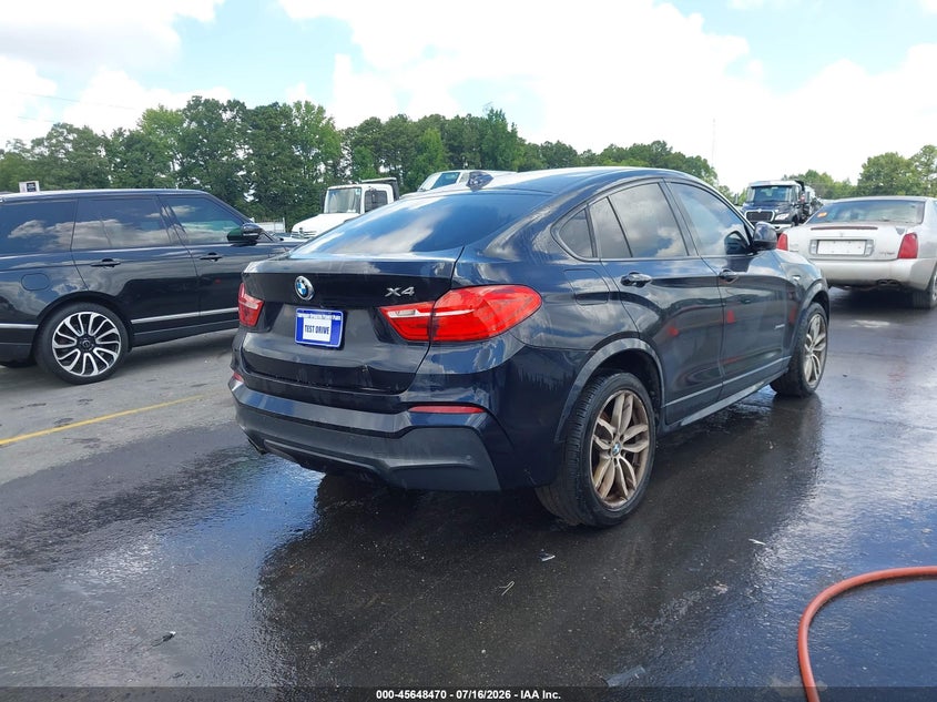 2016 BMW X4 VIN 5UXXW3C57G0R19055 IAAI salvage auction — NORMAL WEAR, Clear (Georgia), sold $300 on 2026-07-22 (photo 4)