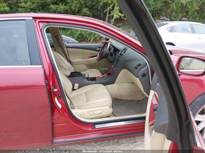 2009 Lexus Es 350 VIN JTHBJ46G192281212 IAAI salvage auction — LEFT FRONT, Clear (Massachusetts), sold $975 on 2026-07-24 (photo 5)