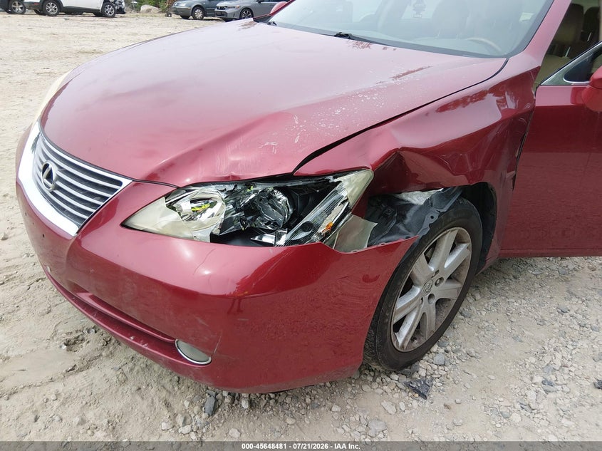 2009 Lexus Es 350 VIN JTHBJ46G192281212 IAAI salvage auction — LEFT FRONT, Clear (Massachusetts), sold $975 on 2026-07-24 (photo 6)