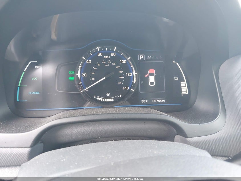2019 Hyundai Ioniq hybrid VIN KMHC65LC7KU160043 IAAI salvage auction — NORMAL WEAR, Sf97 (Illinois), sold $7,500 on 2026-09-03 (photo 7)