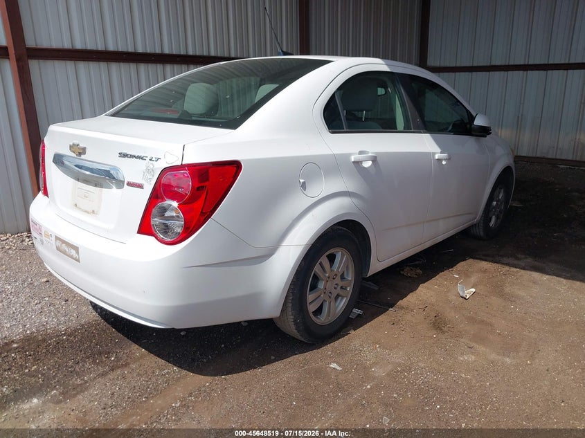 2013 Chevrolet SONIC VIN 1G1JC5SB2D4200036 IAAI salvage auction — NORMAL WEAR, Clear - Public Restricted (Oklahoma), sold $275 on 2026-07-22 (photo 4)