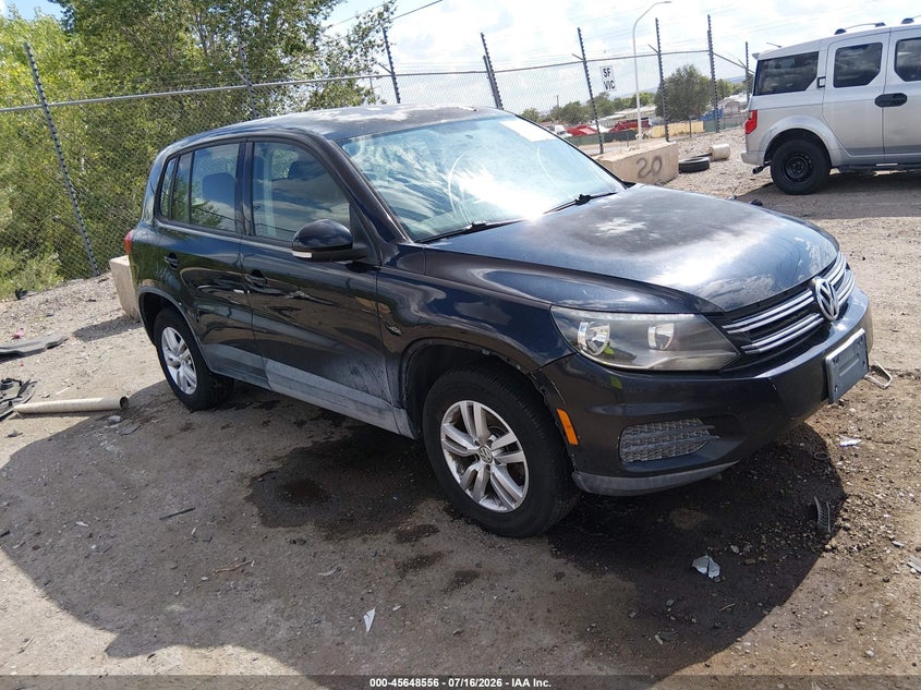 2013 Volkswagen Tiguan VIN WVGAV3AX4DW593587 IAAI salvage auction — NORMAL WEAR, Salvage Title, sold $25 on 2026-07-29 (photo 1)