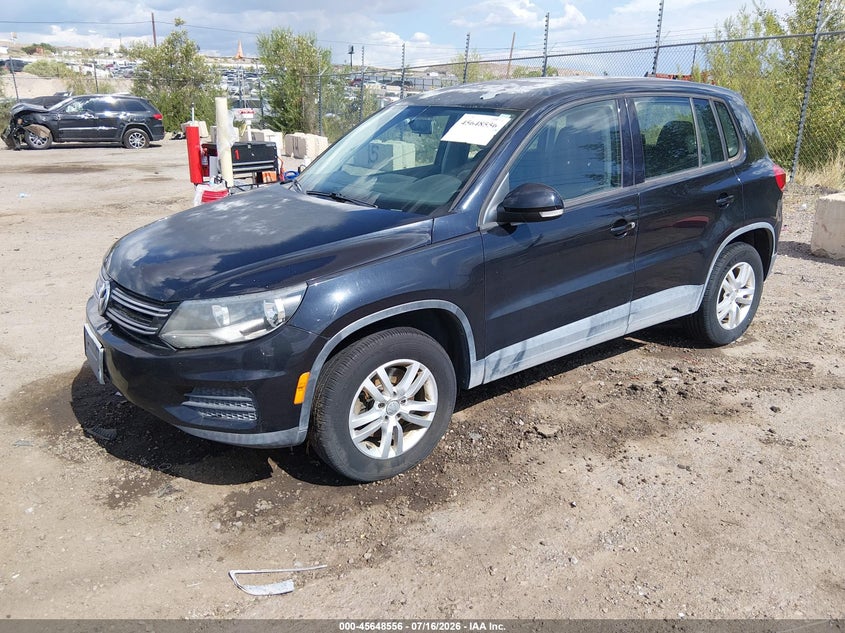 2013 Volkswagen Tiguan VIN WVGAV3AX4DW593587 IAAI salvage auction — NORMAL WEAR, Salvage Title, sold $25 on 2026-07-29 (photo 2)