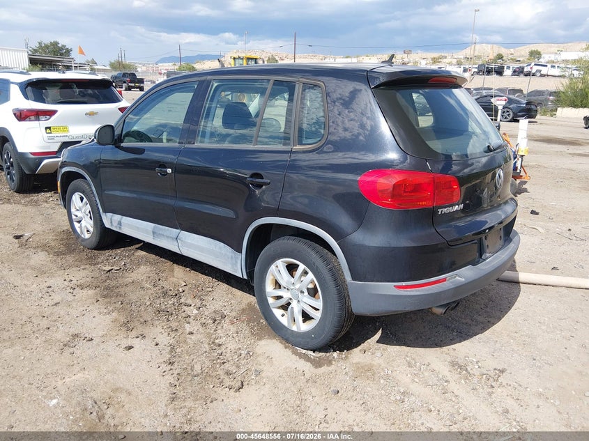 2013 Volkswagen Tiguan VIN WVGAV3AX4DW593587 IAAI salvage auction — NORMAL WEAR, Salvage Title, sold $25 on 2026-07-29 (photo 3)