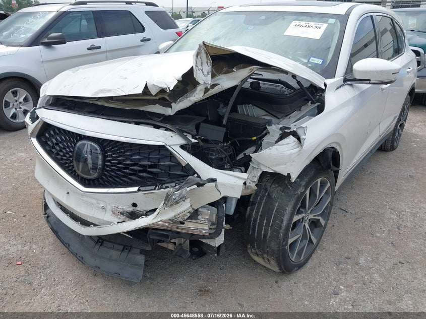 2023 Acura Mdx VIN 5J8YD9H44PL004677 IAAI salvage auction — FRONT END, Salvage Title, sold $9,025 on 2026-08-25 (photo 6)