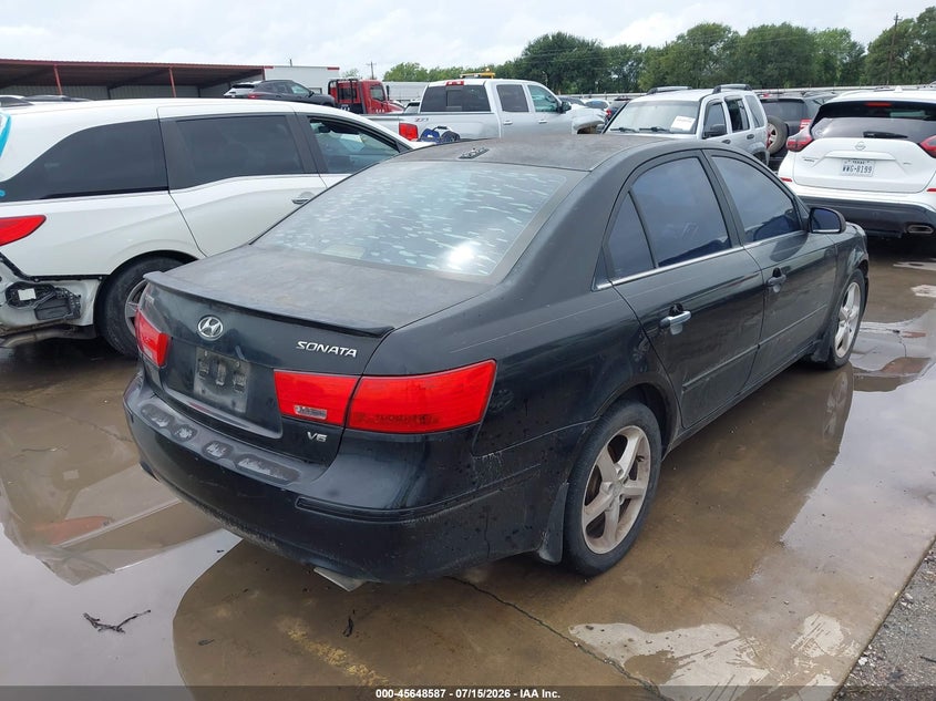 2009 Hyundai Sonata VIN 5NPEU46FX9H525225 IAAI salvage auction — NORMAL WEAR, Original (Texas), sold $350 on 2026-07-28 (photo 4)
