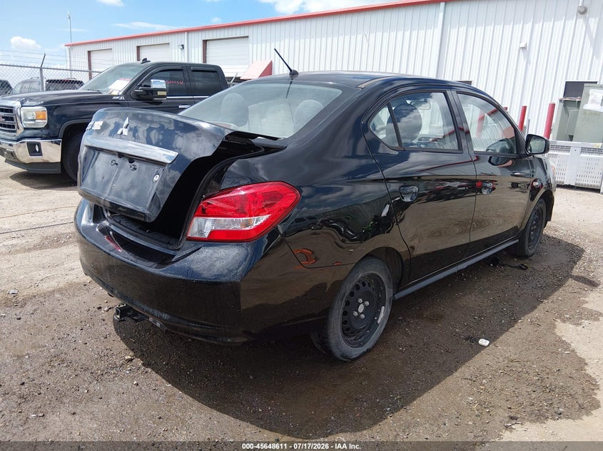 2020 Mitsubishi Mirage VIN ML32F3FJ7LHF10978 IAAI salvage auction — SIDE, Salvage Title, sold $1,400 on 2026-09-07 (photo 4)
