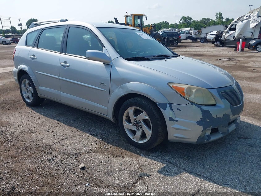 2005 Pontiac Vibe VIN 5Y2SL63835Z434758 IAAI salvage auction — NORMAL WEAR, Clear (Indiana), sold $550 on 2026-07-28 (photo 1)