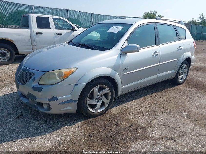 2005 Pontiac Vibe VIN 5Y2SL63835Z434758 IAAI salvage auction — NORMAL WEAR, Clear (Indiana), sold $550 on 2026-07-28 (photo 2)