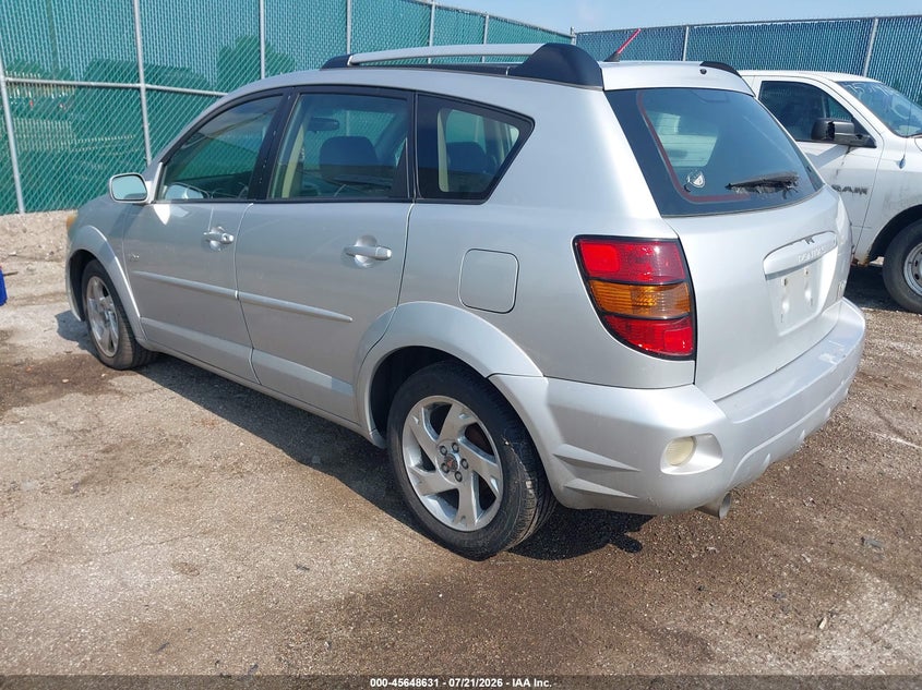 2005 Pontiac Vibe VIN 5Y2SL63835Z434758 IAAI salvage auction — NORMAL WEAR, Clear (Indiana), sold $550 on 2026-07-28 (photo 3)