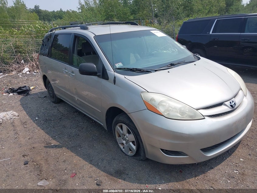 2008 Toyota Sienna VIN 5TDZK23C78S203589 IAAI salvage auction — NORMAL WEAR, Clear (Massachusetts), sold $850 on 2026-07-24 (photo 1)