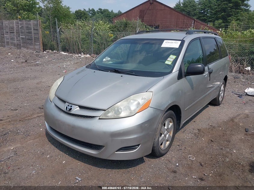 2008 Toyota Sienna VIN 5TDZK23C78S203589 IAAI salvage auction — NORMAL WEAR, Clear (Massachusetts), sold $850 on 2026-07-24 (photo 2)