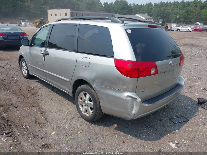 2008 Toyota Sienna VIN 5TDZK23C78S203589 IAAI salvage auction — NORMAL WEAR, Clear (Massachusetts), sold $850 on 2026-07-24 (photo 3)
