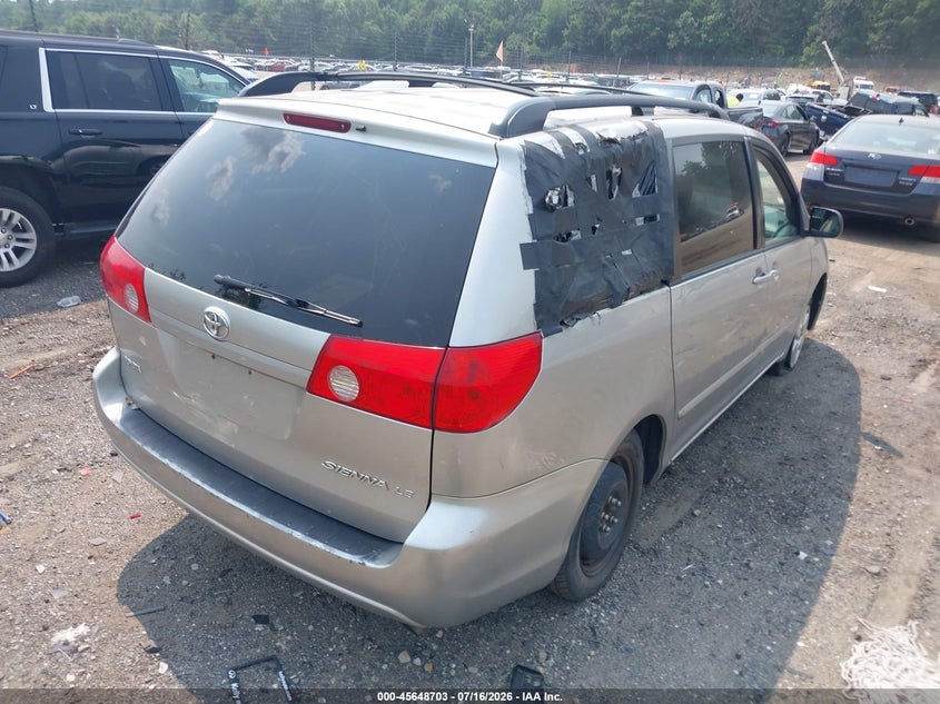 2008 Toyota Sienna VIN 5TDZK23C78S203589 IAAI salvage auction — NORMAL WEAR, Clear (Massachusetts), sold $850 on 2026-07-24 (photo 4)