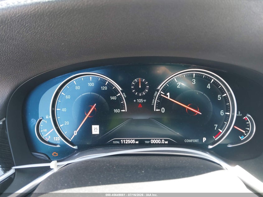 2018 BMW 7er VIN WBA7E2C5XJG741846 IAAI salvage auction — SIDE, Wait Title, sold $7,600 on 2026-08-16 (photo 7)