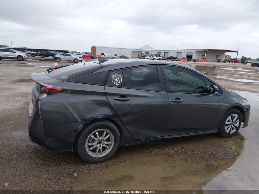 2016 Toyota Prius VIN JTDKARFU6G3012179 IAAI salvage auction — NORMAL WEAR, Original (Texas), sold $1,350 on 2026-07-22 (photo 6)
