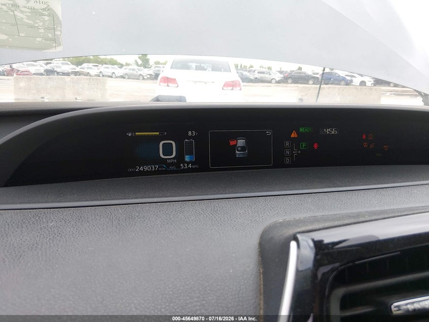 2016 Toyota Prius VIN JTDKARFU6G3012179 IAAI salvage auction — NORMAL WEAR, Original (Texas), sold $1,350 on 2026-07-22 (photo 7)
