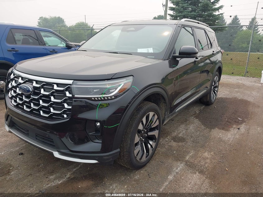 2026 Ford Explorer VIN 1FMUK8HH9TGA56983 IAAI salvage auction — LEFT SIDE, Original (Ohio), sold $7,600 on 2026-07-30 (photo 2)