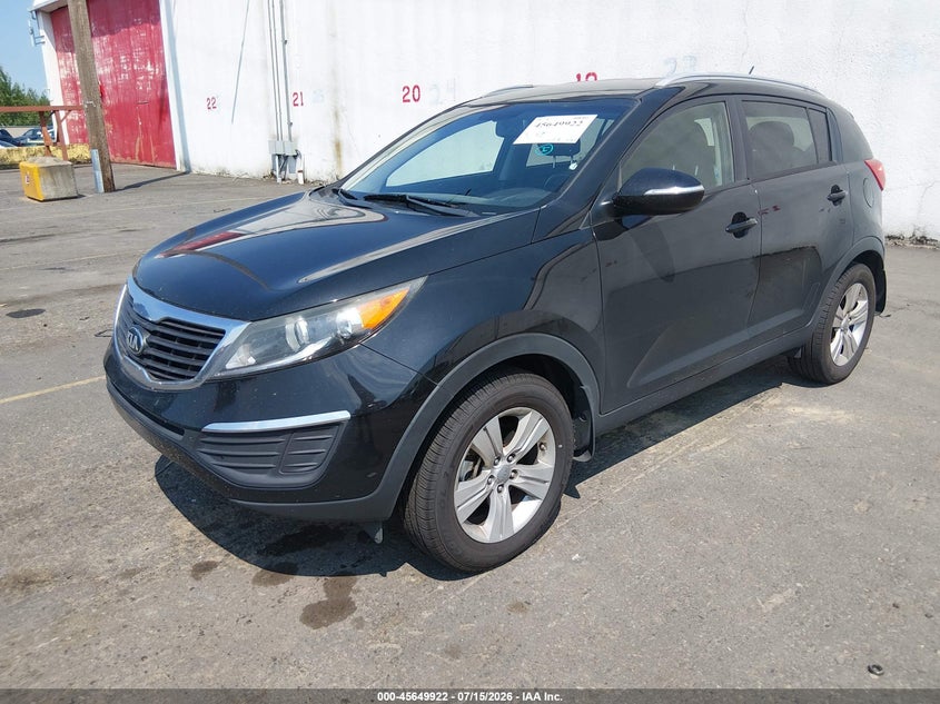 2013 Kia Sportage VIN KNDPB3A29D7448096 IAAI salvage auction — NORMAL WEAR, Clear-Dealer Only (Washington), sold $800 on 2026-07-30 (photo 2)