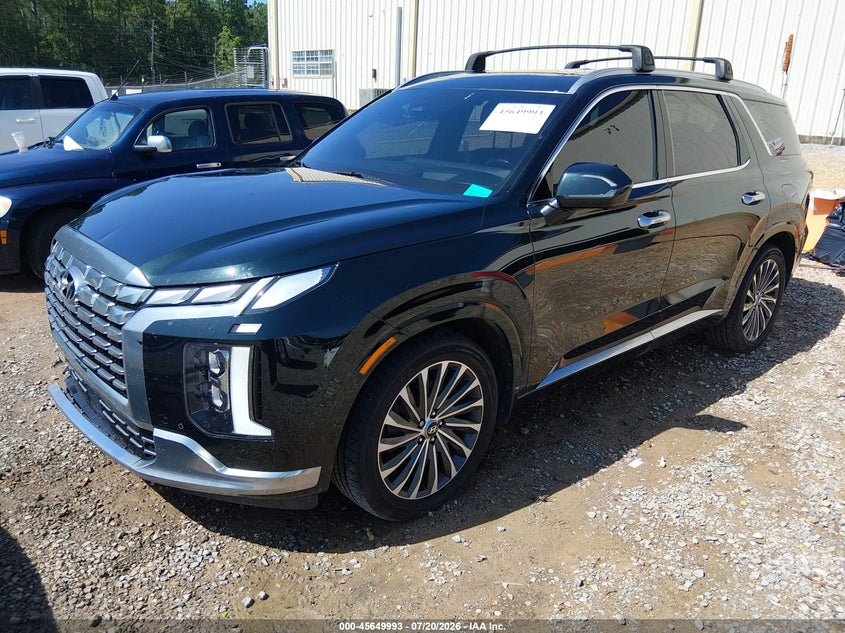 2023 Hyundai Palisade VIN KM8R74GE6PU593082 IAAI salvage auction — FRONT END, Salvage (Mississippi), sold $13,975 on 2026-08-21 (photo 2)