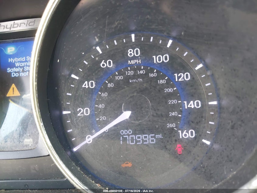2012 Hyundai Sonata VIN KMHEC4A48CA023137 IAAI salvage auction — NORMAL WEAR, Clear (North Carolina), sold $250 on 2026-07-30 (photo 7)