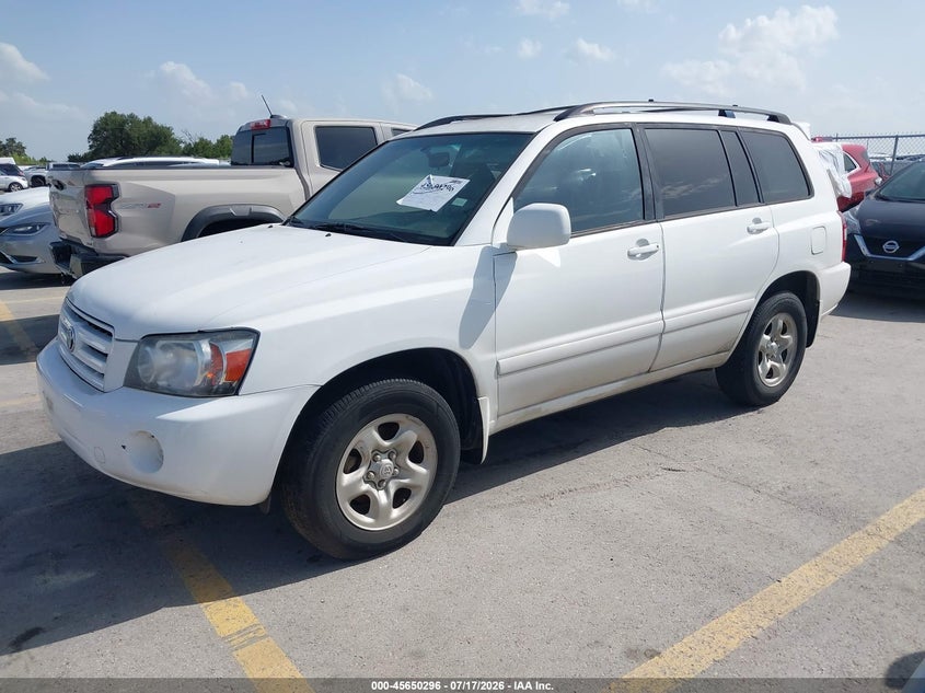 2006 Toyota Highlander VIN JTEGP21AX60096396 IAAI salvage auction — NORMAL WEAR, Clear (Texas), sold $650 on 2026-07-23 (photo 2)