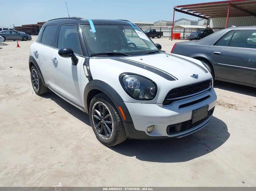 2016 Mini Countryman VIN WMWZC3C53GWT08744 IAAI salvage auction — HAIL, Original (Texas), sold $1,700 on 2026-08-23 (photo 1)