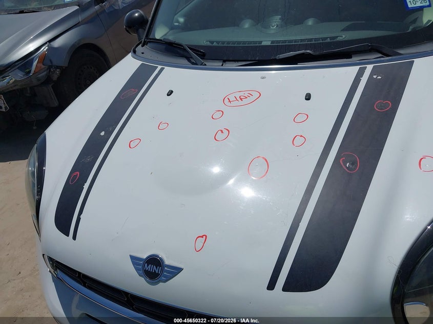 2016 Mini Countryman VIN WMWZC3C53GWT08744 IAAI salvage auction — HAIL, Original (Texas), sold $1,700 on 2026-08-23 (photo 6)