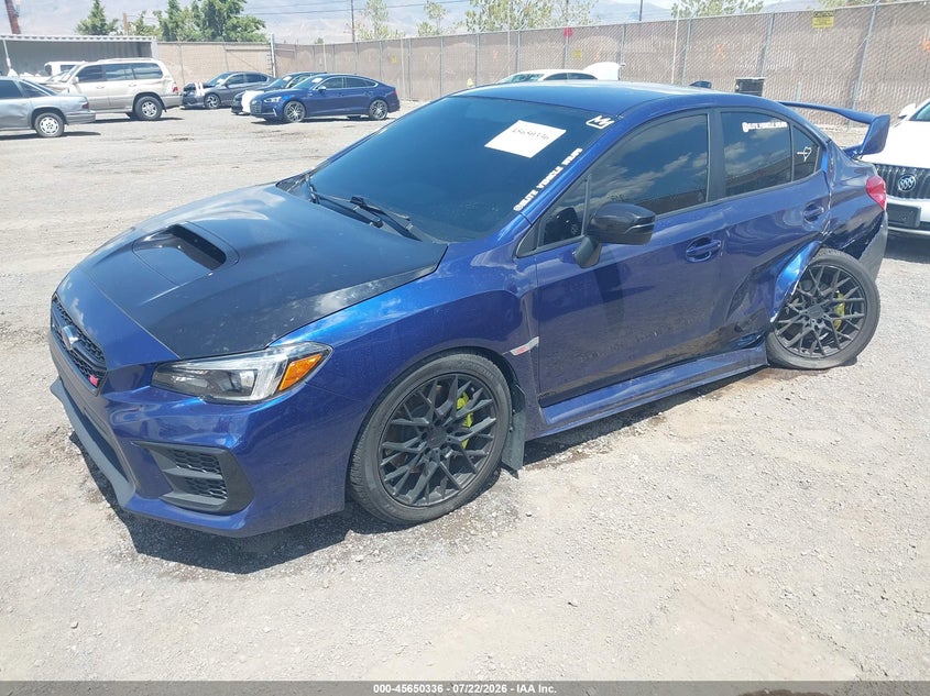 2021 Subaru Wrx sti VIN JF1VA2E67M9816528 IAAI salvage auction — LEFT REAR, Wait Title, sold $9,050 on 2026-08-21 (photo 2)