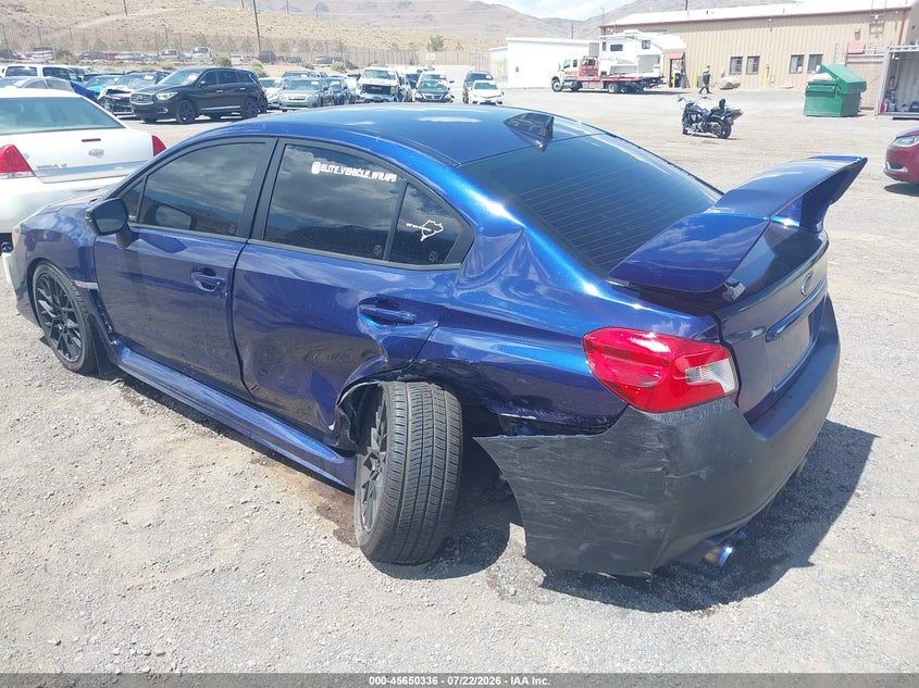 2021 Subaru Wrx sti VIN JF1VA2E67M9816528 IAAI salvage auction — LEFT REAR, Wait Title, sold $9,050 on 2026-08-21 (photo 3)