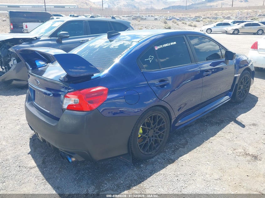 2021 Subaru Wrx sti VIN JF1VA2E67M9816528 IAAI salvage auction — LEFT REAR, Wait Title, sold $9,050 on 2026-08-21 (photo 4)