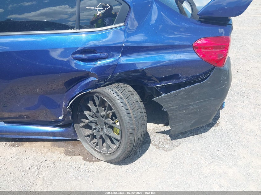 2021 Subaru Wrx sti VIN JF1VA2E67M9816528 IAAI salvage auction — LEFT REAR, Wait Title, sold $9,050 on 2026-08-21 (photo 6)