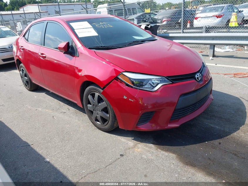 2014 Toyota Corolla VIN 5YFBURHE2EP073577 IAAI salvage auction — RIGHT FRONT, Repossession Paperwork (South Carolina), sold $525 on 2026-07-29 (photo 1)