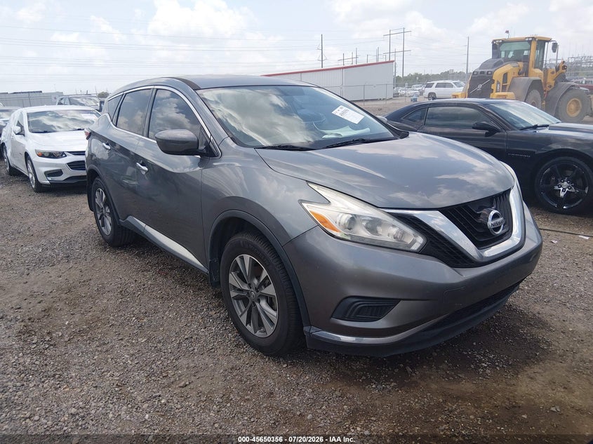 2017 Nissan Murano VIN 5N1AZ2MG1HN155065 IAAI salvage auction — WATER/FLOOD, Wait Title, sold $1,450 on 2026-08-28 (photo 1)