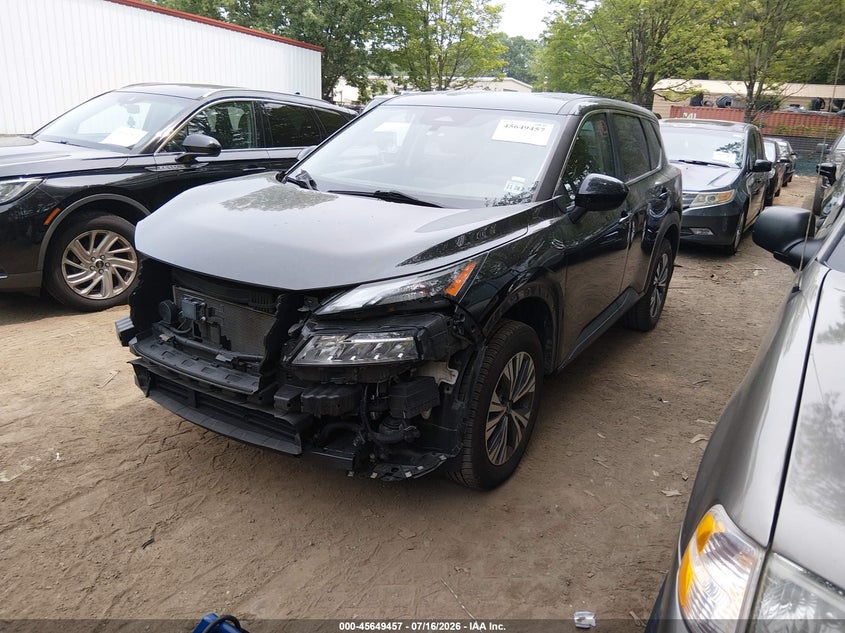 2023 Nissan Rogue VIN JN8BT3BB8PW489307 IAAI salvage auction — FRONT END, Salvage Title, sold $50 on 2026-07-23 (photo 2)
