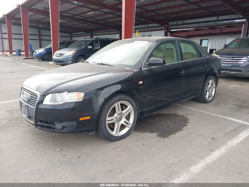 2008 Audi A4 VIN WAUDF78E98A026494 IAAI salvage auction — NORMAL WEAR, Clear - Dealer Only (California), sold $300 on 2026-07-28 (photo 2)