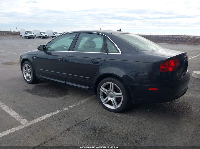 2008 Audi A4 VIN WAUDF78E98A026494 IAAI salvage auction — NORMAL WEAR, Clear - Dealer Only (California), sold $300 on 2026-07-28 (photo 3)