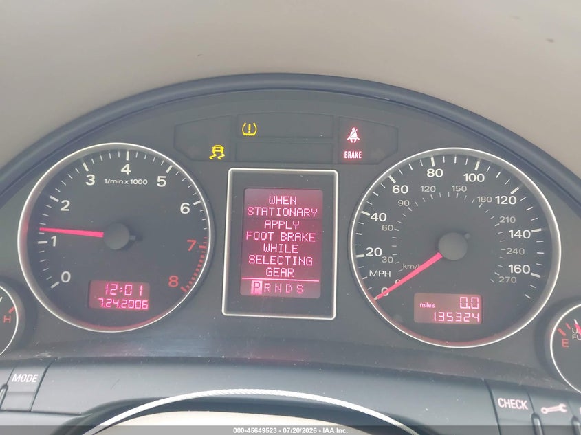 2008 Audi A4 VIN WAUDF78E98A026494 IAAI salvage auction — NORMAL WEAR, Clear - Dealer Only (California), sold $300 on 2026-07-28 (photo 7)