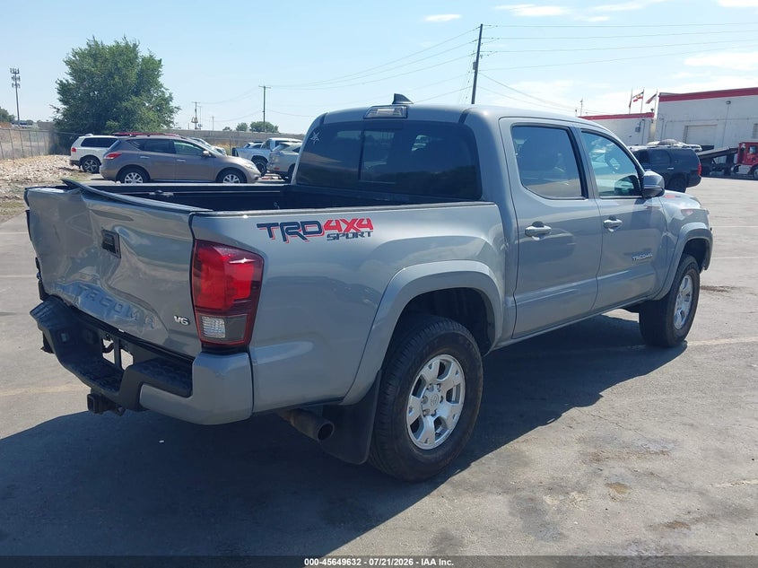 2018 Toyota Tacoma VIN 3TMCZ5AN8JM163102 IAAI salvage auction — FRONT & REAR, Salvage Title, sold $12,100 on 2026-08-05 (photo 4)