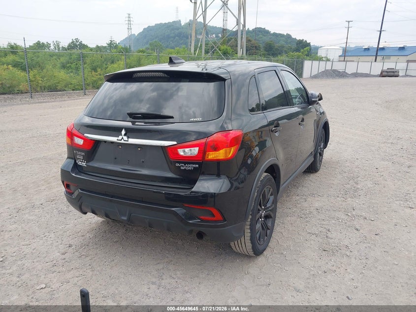 2018 Mitsubishi Outlander VIN JA4AR3AU1JU008822 IAAI salvage auction — FRONT END, Salvage (Pennsylvania), sold $2,000 on 2026-07-26 (photo 4)