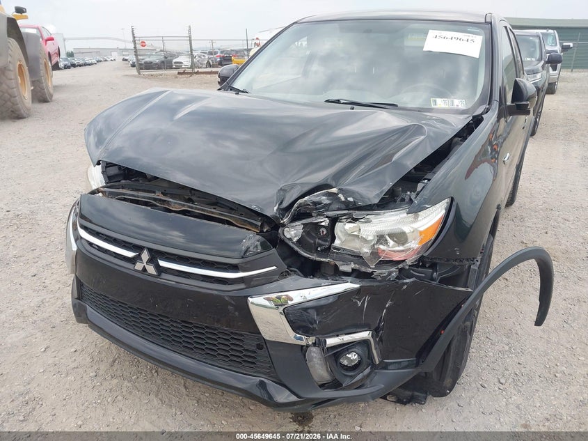 2018 Mitsubishi Outlander VIN JA4AR3AU1JU008822 IAAI salvage auction — FRONT END, Salvage (Pennsylvania), sold $2,450 on 2026-07-26 (photo 6)