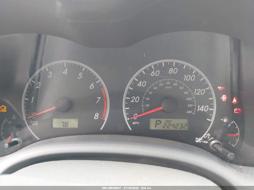 2010 Toyota Corolla VIN 2T1BU4EE1AC275070 IAAI salvage auction — NORMAL WEAR, Clear (New York), sold $1,050 on 2026-07-22 (photo 7)