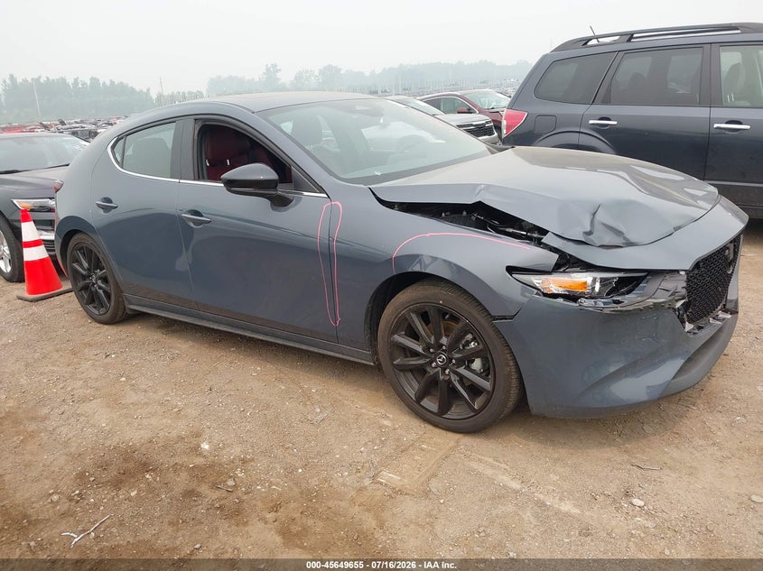 2026 Mazda 3 VIN JM1BPBLL1T1862244 IAAI salvage auction — RIGHT FRONT, Clear (North Carolina), sold $13,875 on 2026-07-30 (photo 1)