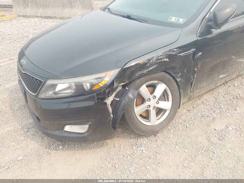 2015 Kia Optima VIN 5XXGM4A76FG425008 IAAI salvage auction — LEFT FRONT, Salvage Title, sold $425 on 2026-08-02 (photo 6)