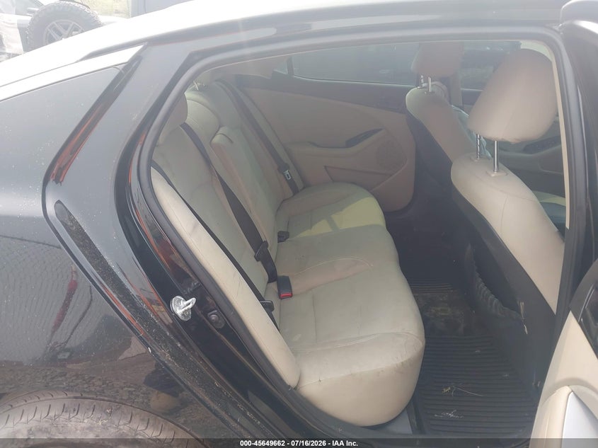 2015 Kia Optima VIN 5XXGM4A76FG425008 IAAI salvage auction — LEFT FRONT, Salvage Title, sold $425 on 2026-08-02 (photo 8)
