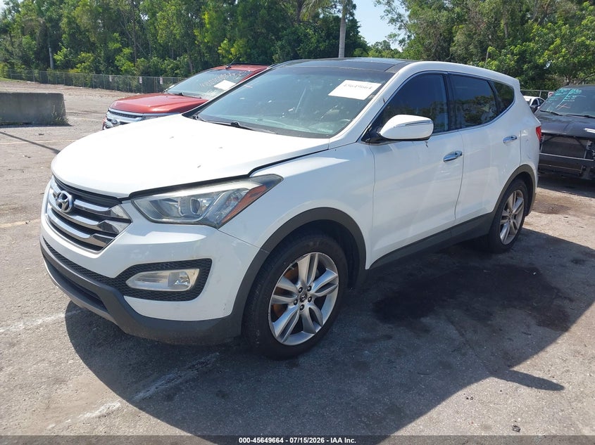 2013 Hyundai Santa fe VIN 5XYZW3LA7DG104979 IAAI salvage auction — NORMAL WEAR, Clear (Florida), sold $625 on 2026-07-29 (photo 2)